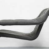 Danish design KEBE steeltube graphic upholstered lounge chair