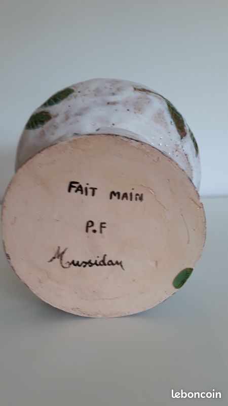 Lamp base with incised decoration