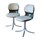 Paire de chaises pivotantes "Giroflex", design martin Stoll, 1975, modèle 7105