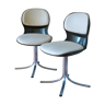 Pair of swivel chairs "Giroflex", design martin Stoll, 1975, model 7105