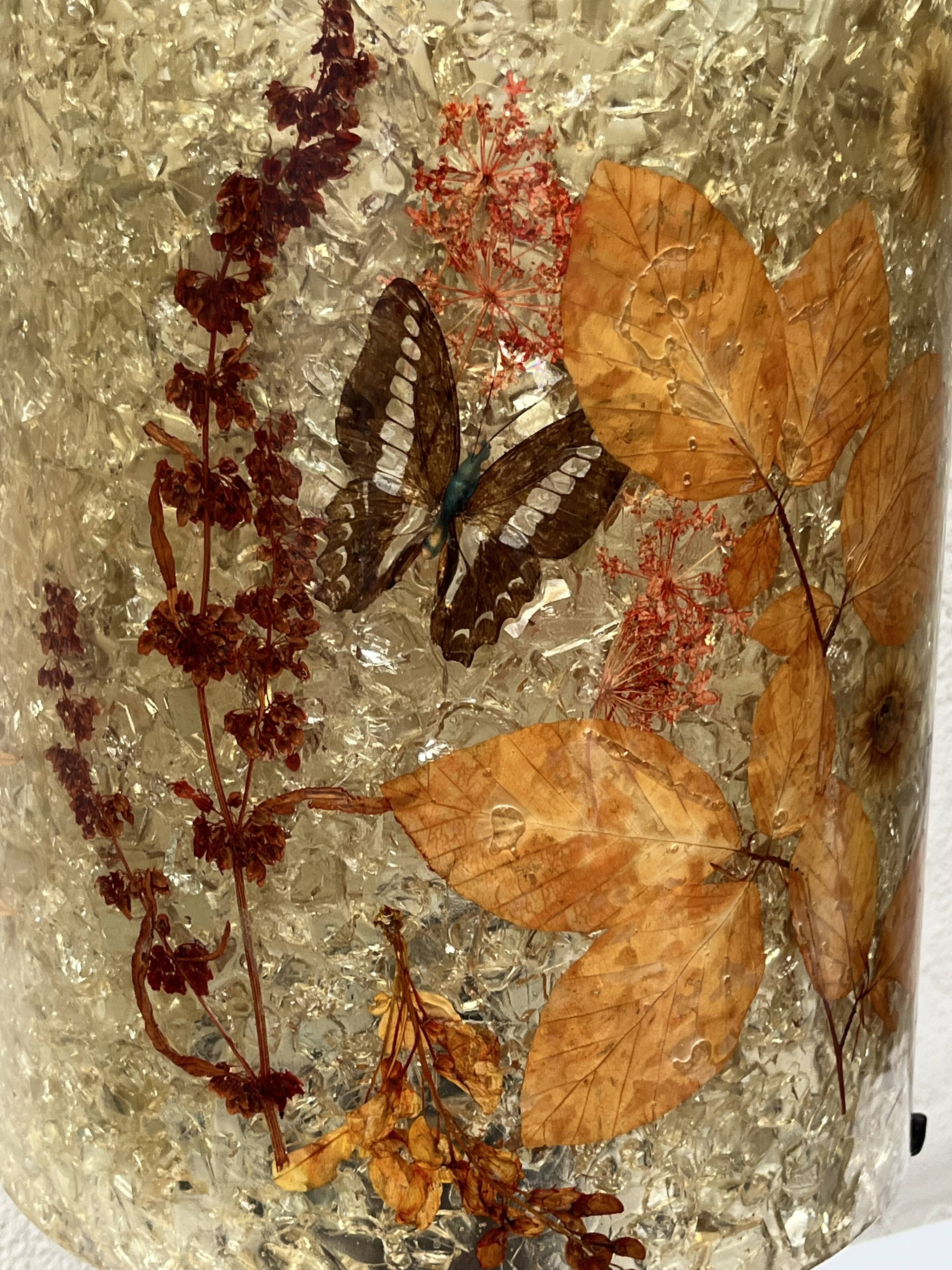 Lampe en ceramique et resine d'accolay