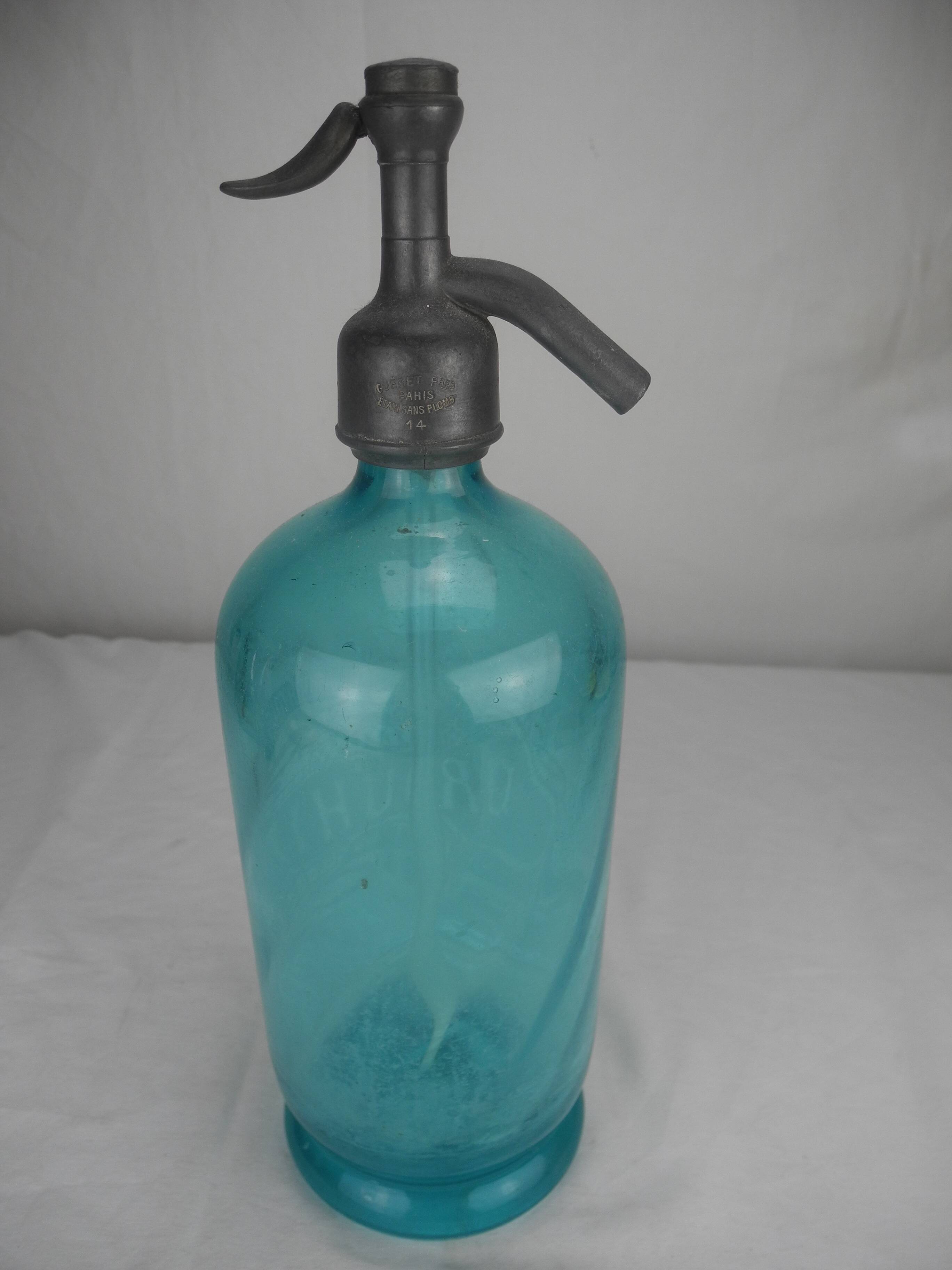 ancienne bouteille siphon eau seltz Drouhin antique french bottle