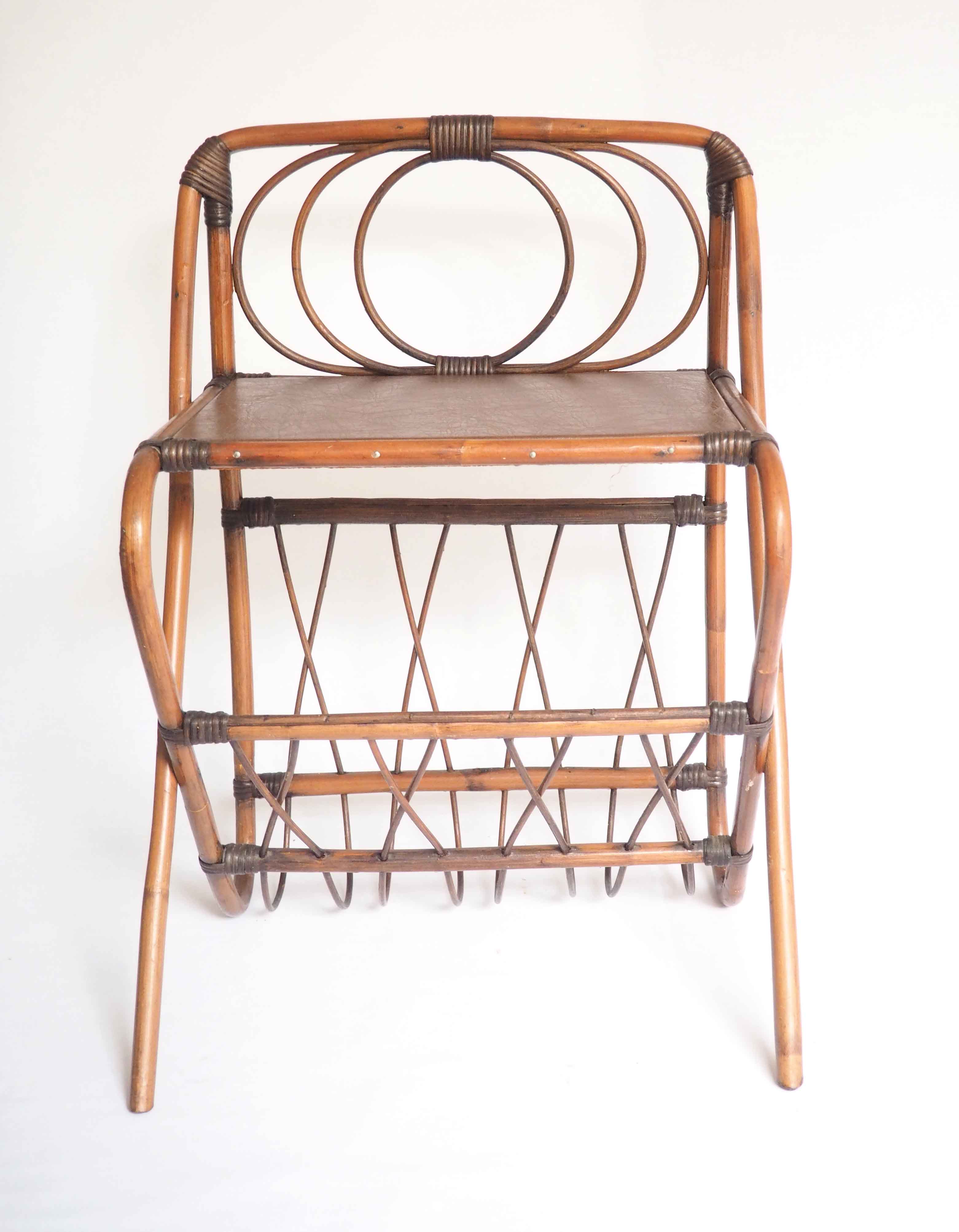 Bedside table rattan