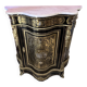 Low Boulle marquetry buffet, curved support furniture, Napoléon III period.