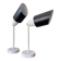 Pair of adjustable industrial metal wall sconces.