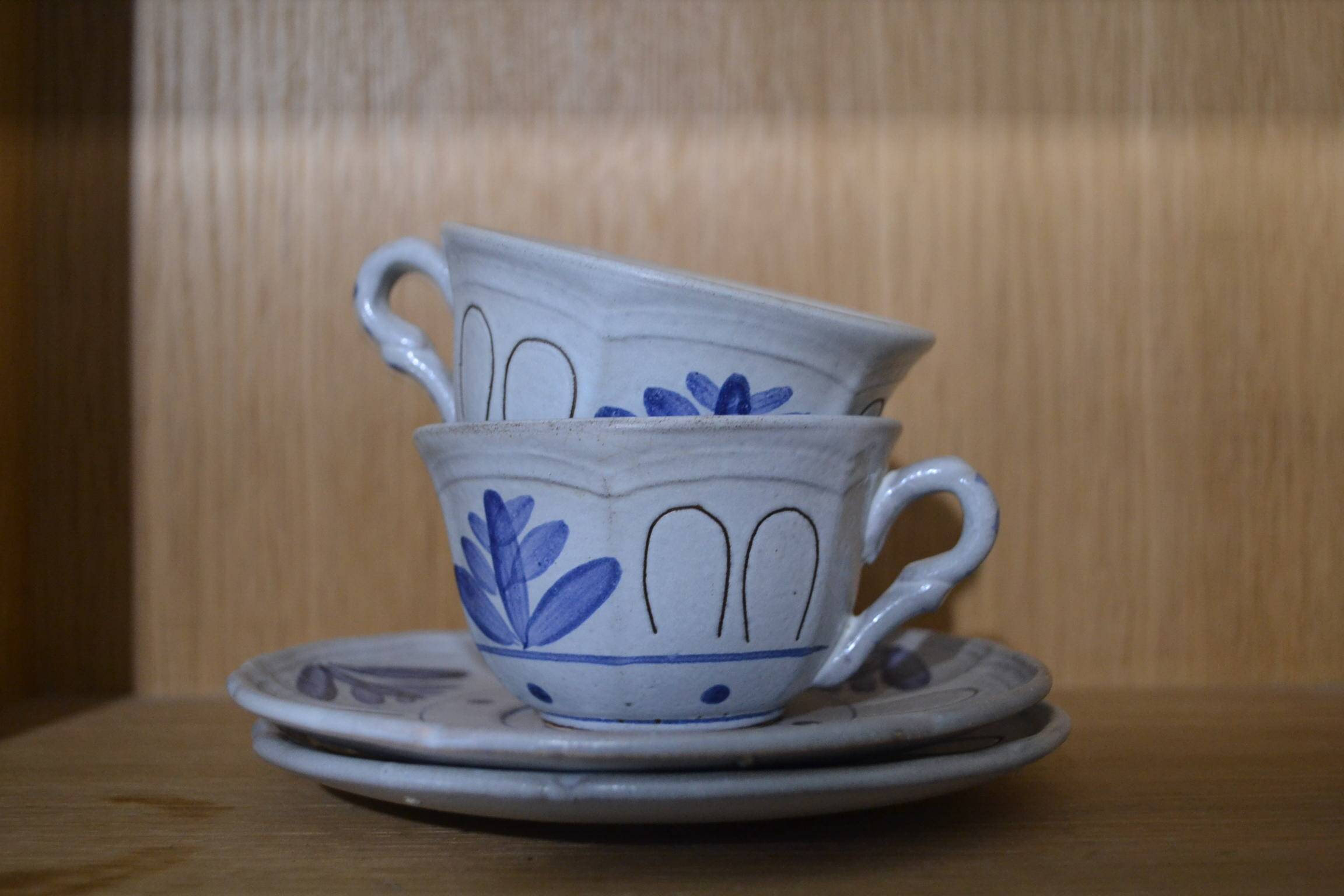 Blue cups