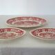 3 plates Villeroy & Boch model Burgenland red