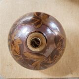 Pied de lampe boule en grès