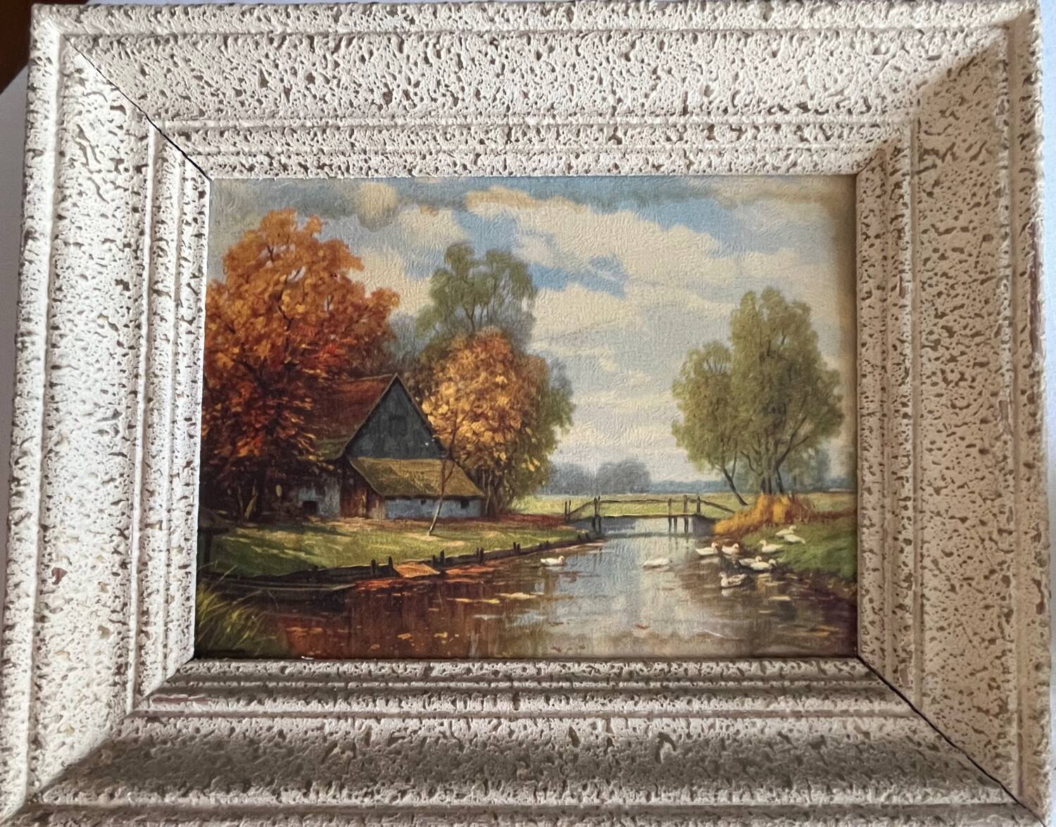 Tableau: oil on hardboard - landscape