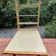 Vintage Pine Freestanding Retractable Bookcase Desk Table