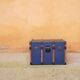 Blue vintage trunk