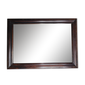 Miroir ancien rectangulaire encadrement en bois 51x37cm