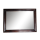 Miroir ancien rectangulaire encadrement en bois 51x37cm