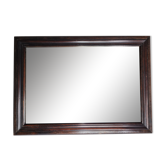 Miroir ancien rectangulaire encadrement en bois 51x37cm