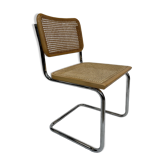 Chaise design Cesca modèle b32 en chrome