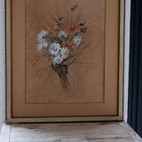 Table bouquet flowers of fields