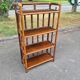 Vintage bamboo rattan shelf