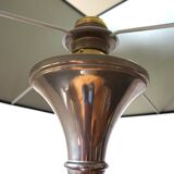 Table lamp made of chrome-plated