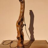 Vintage olive wood lamppost