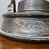 Teapot In Black Enamelled Chamotte Earth Jean Marais (1913-1998)