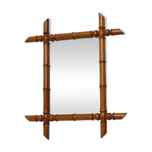 miroir en bois ancien - faux
