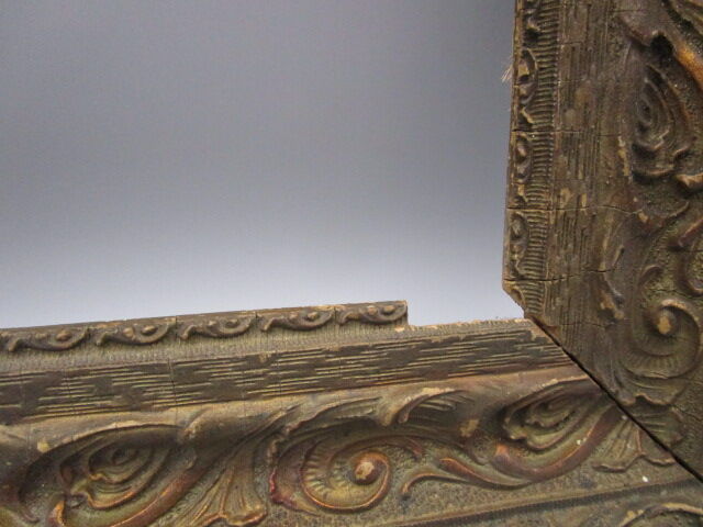 Old wooden and stucco frame