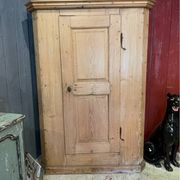Pine wardrobe from the 19th century.