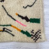 Handmade wool berber rug 260 x 160 cm