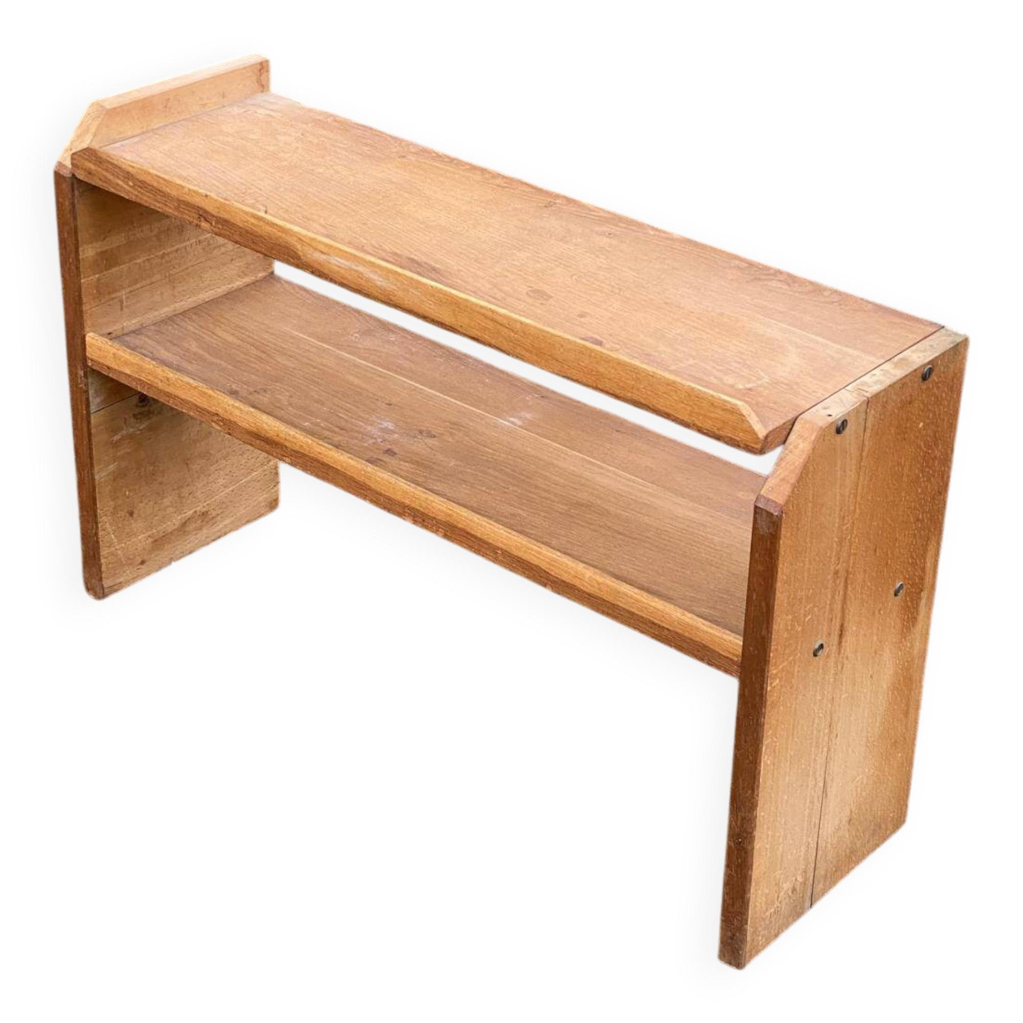 Vintage Scandinavian bookshelf in solid oak from the 1980s.