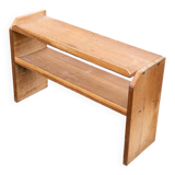 Vintage Scandinavian bookshelf in solid oak from the 1980s.