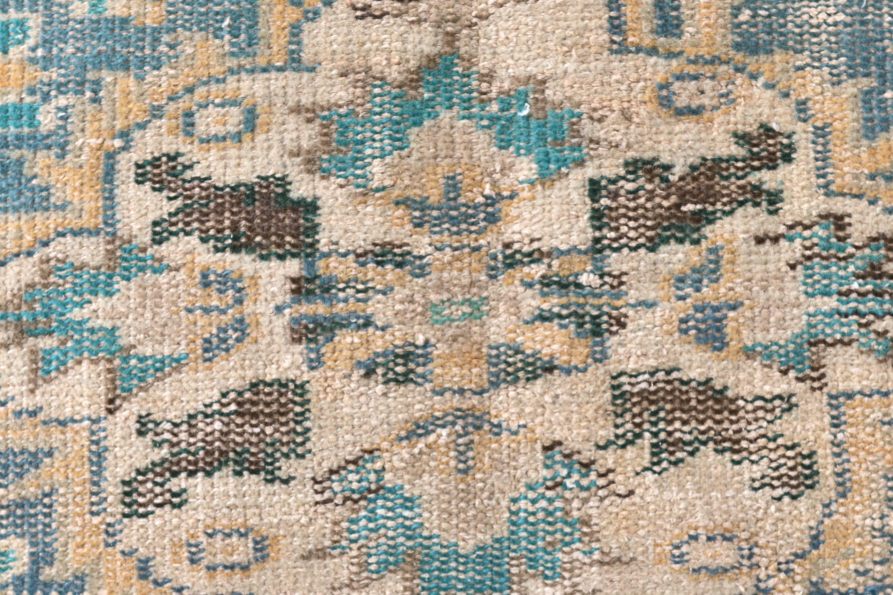 7x9  Orange &  Blue Turkish Area Rug 207x289Cm SK 240623