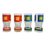 4 vintage 70s pop glasses