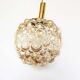 XL amber bubble glass pendant light by Helena Tynell for Glashutte Limburg