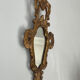 Miroir en bois doré style baroque Louis XIV, 39x67 cm