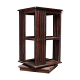 English mahogany revolving library