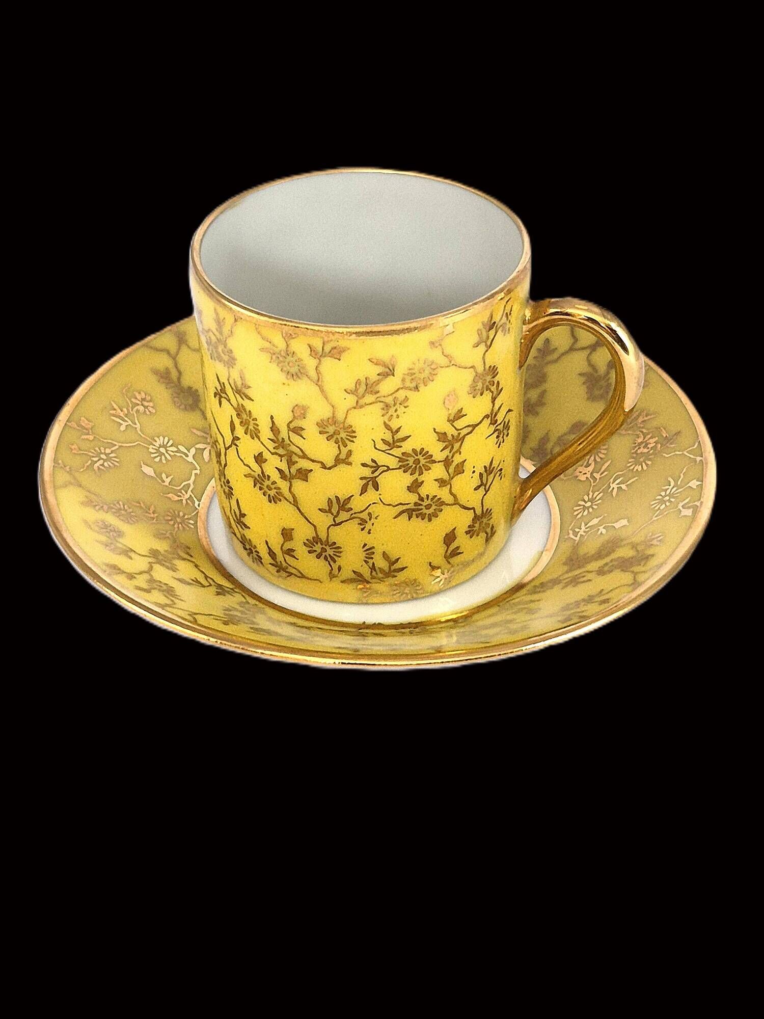 Set of 6 multicoloured moka cups in Limoges fine porcelain.