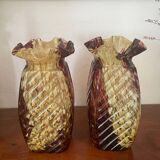 Pair of Clichy vases
