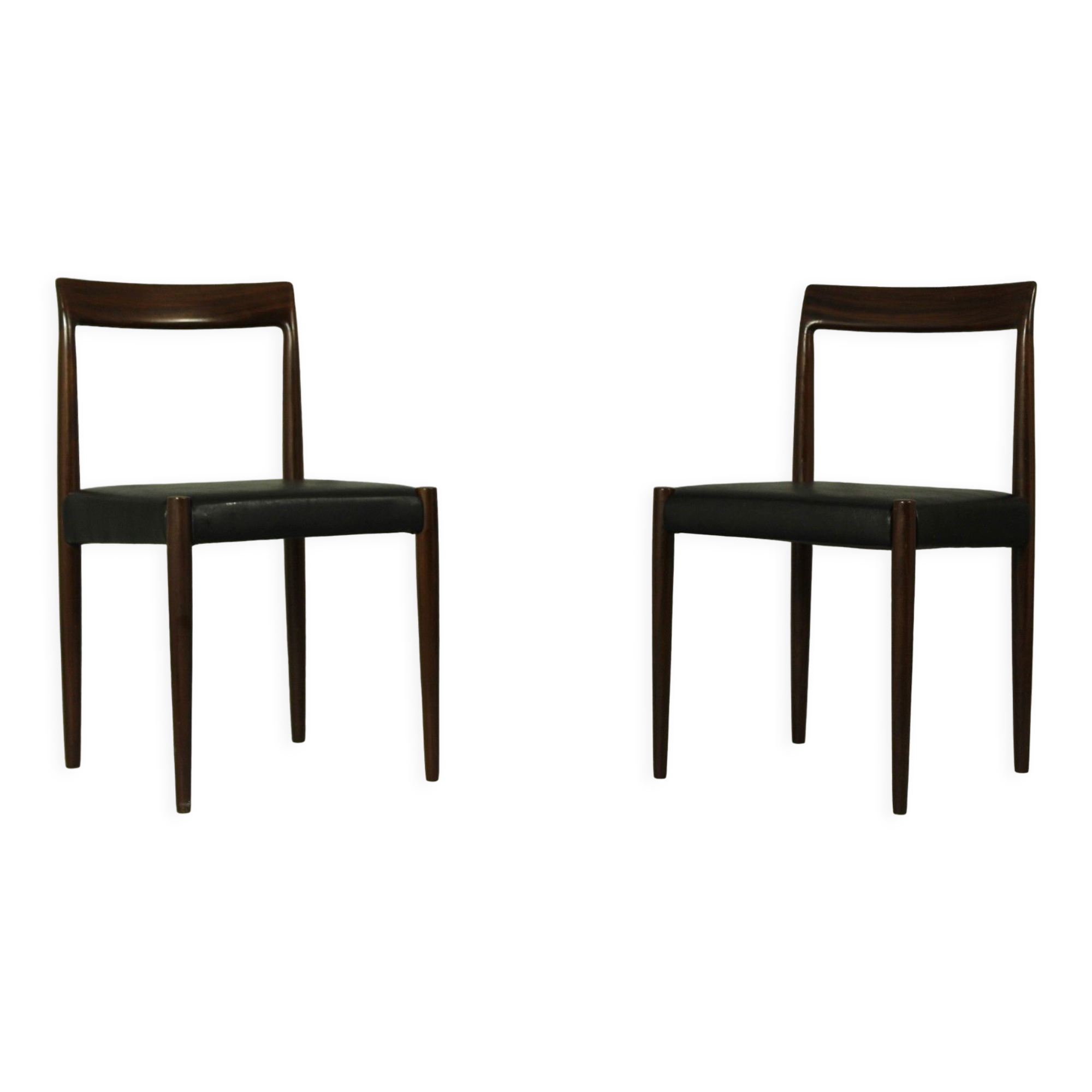 Pair of Teak Dining Chairs by Lübke, 1960s