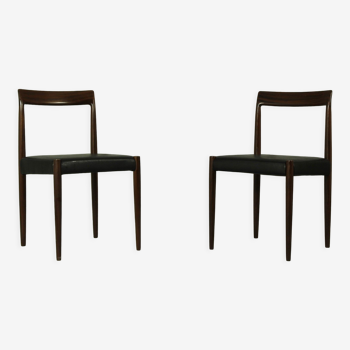 Pair of Teak Dining Chairs by Lübke, 1960s