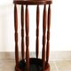 wooden umbrella stand, openwork wooden umbrella rest, wooden walking stick holder.