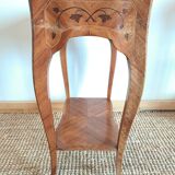 Pair of marquetry tables