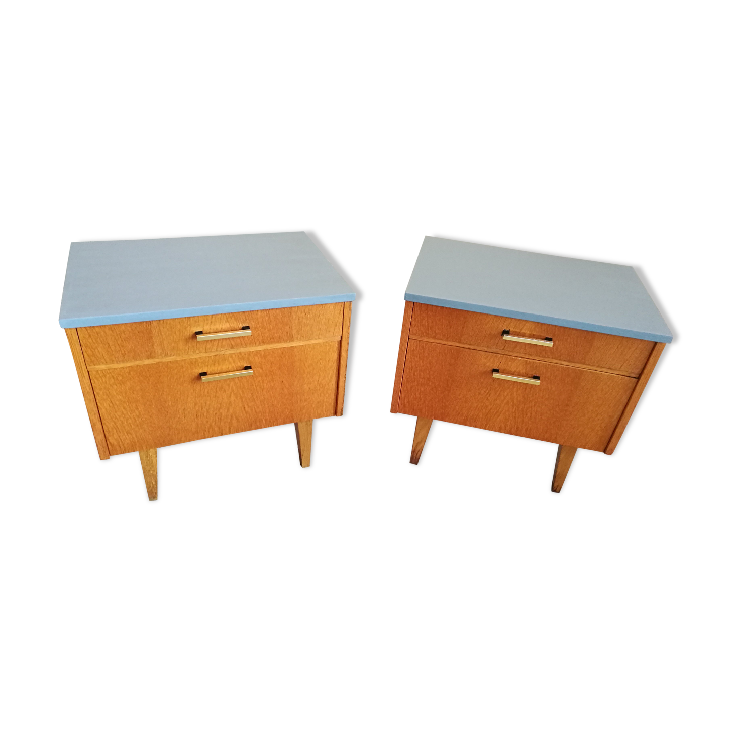 Pair of vintage bedsides