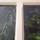 Old translucent glass communication door 82.5x214.2cm