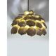 Contemporary gold florentine iron pendant light