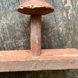 Original patina wooden farmhouse coat hook 86cm