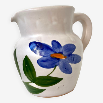 Pot à lait fleurs vintage