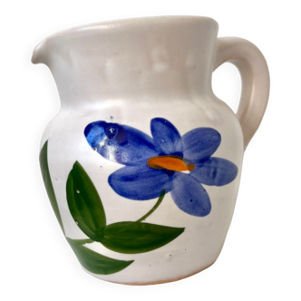 Milk jug vintage flowers