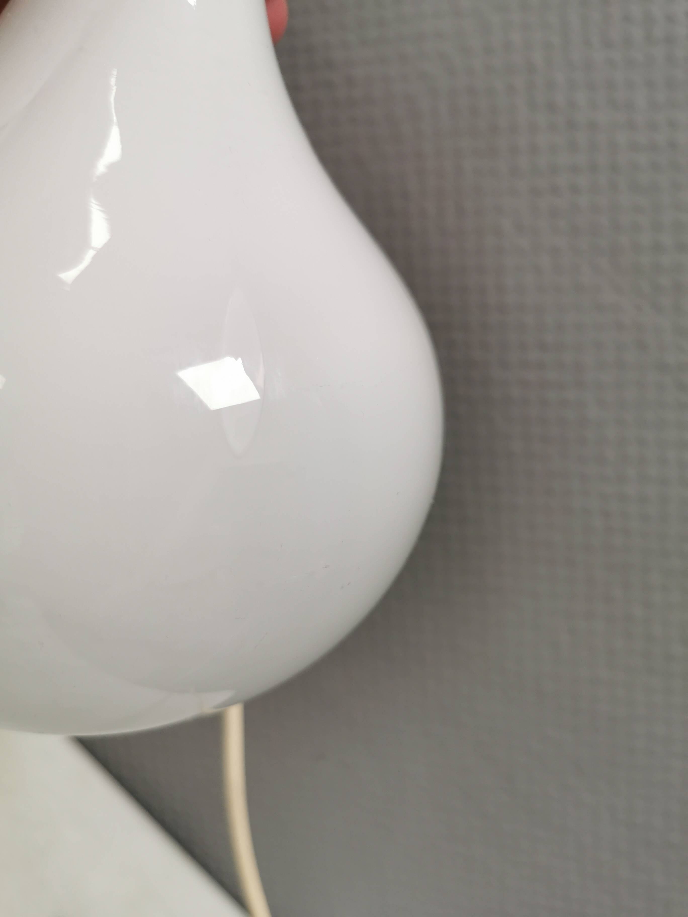 Rare Helios table lamp from Holmegaard, designed by Arne Branzell in 1984.