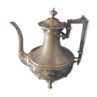 Teapot in silver metal hallmark 19 th century