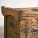 Antique chest painted blue made of pine – Central Europe, circa 1870